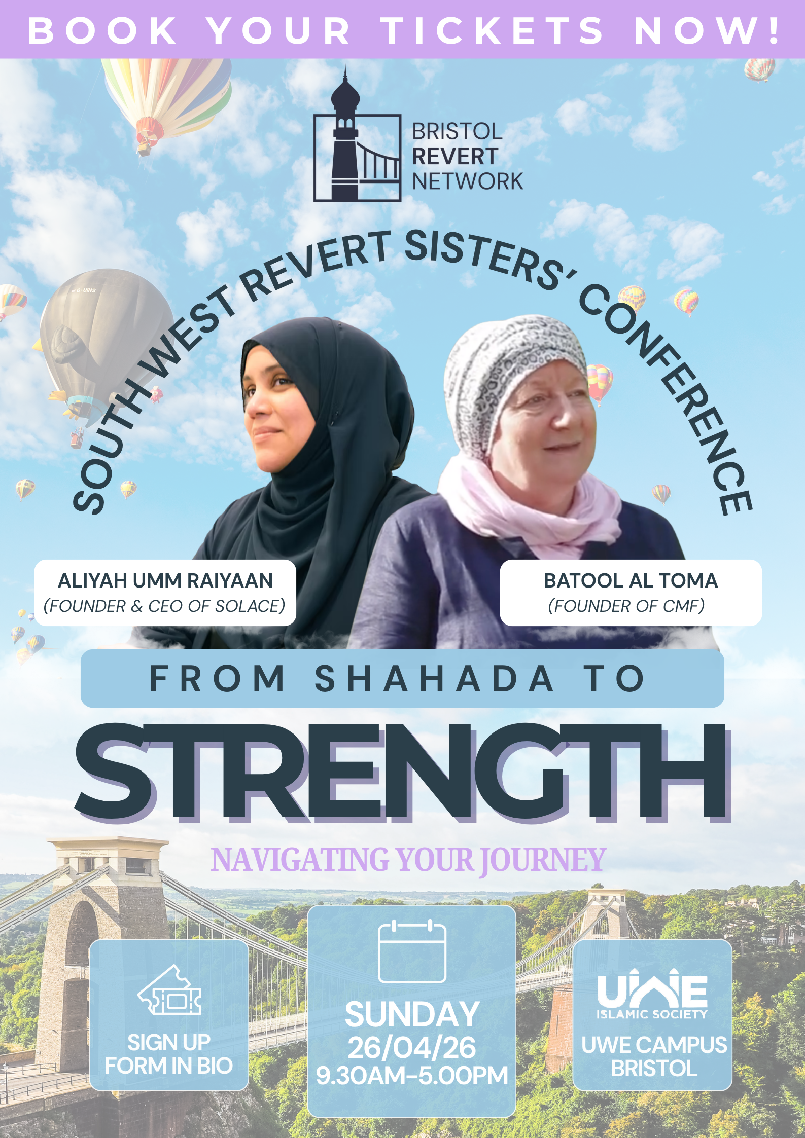 SOUTH WEST REVERT SISTERS’ CONFERENCE -  From Shahada to Strength - Navigating your journey